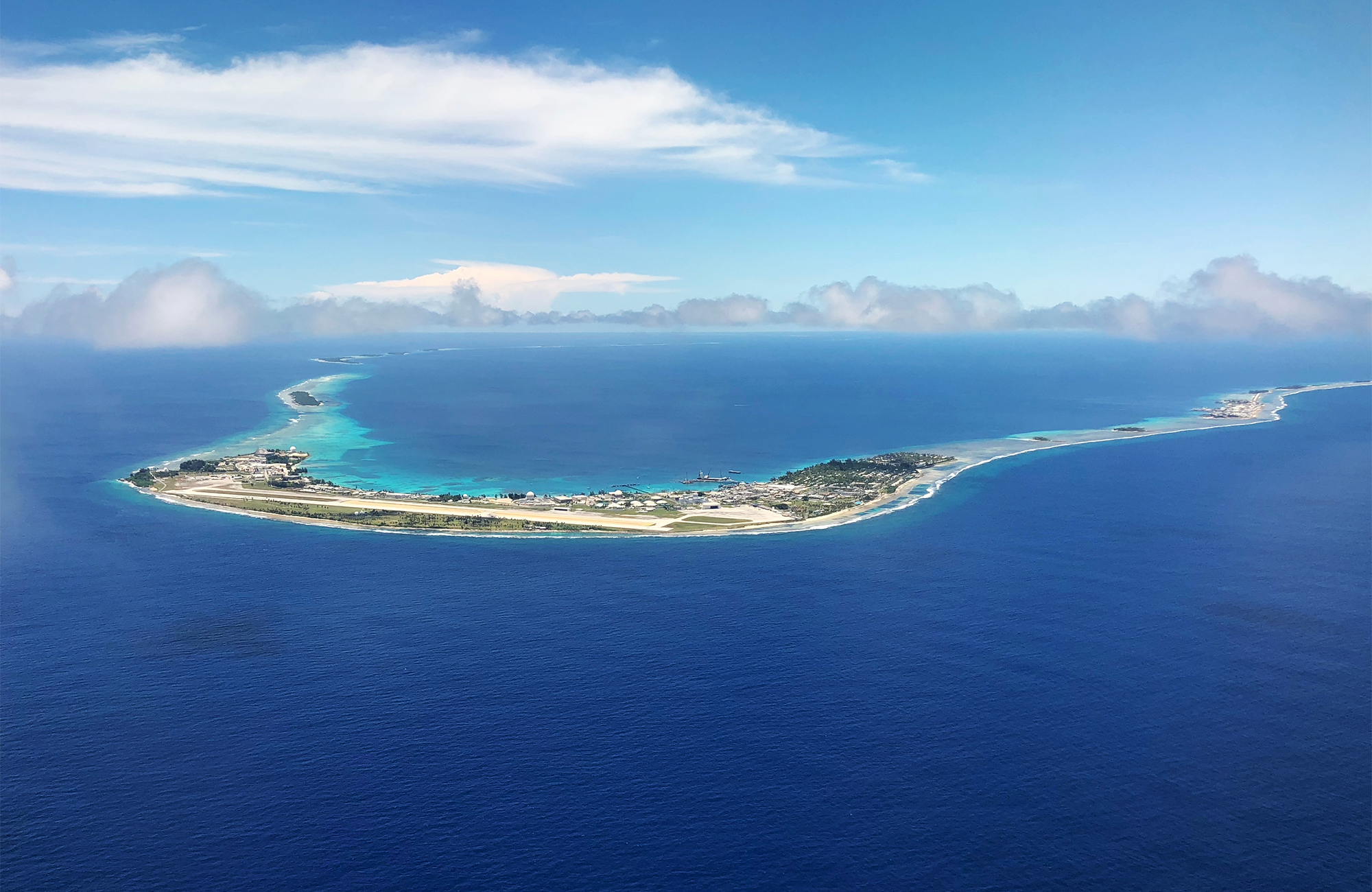 Marshall Islands Kwajalein Atoll Aerial Cover 
